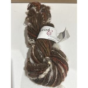 Weird & Twisted Handspun Art Yarn “Orc Camp” Beads Charms 84yd 3.46oz Bulky